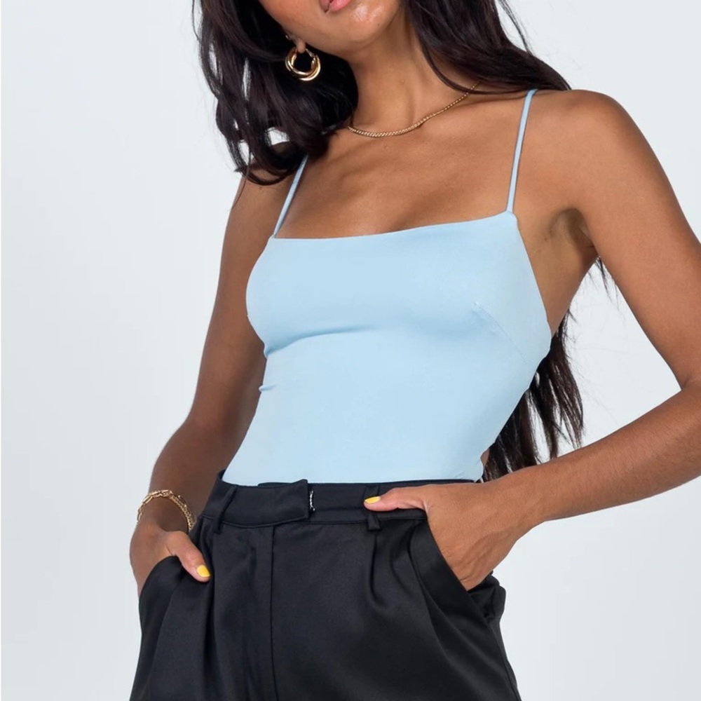 Princess Polly blue bodysuit